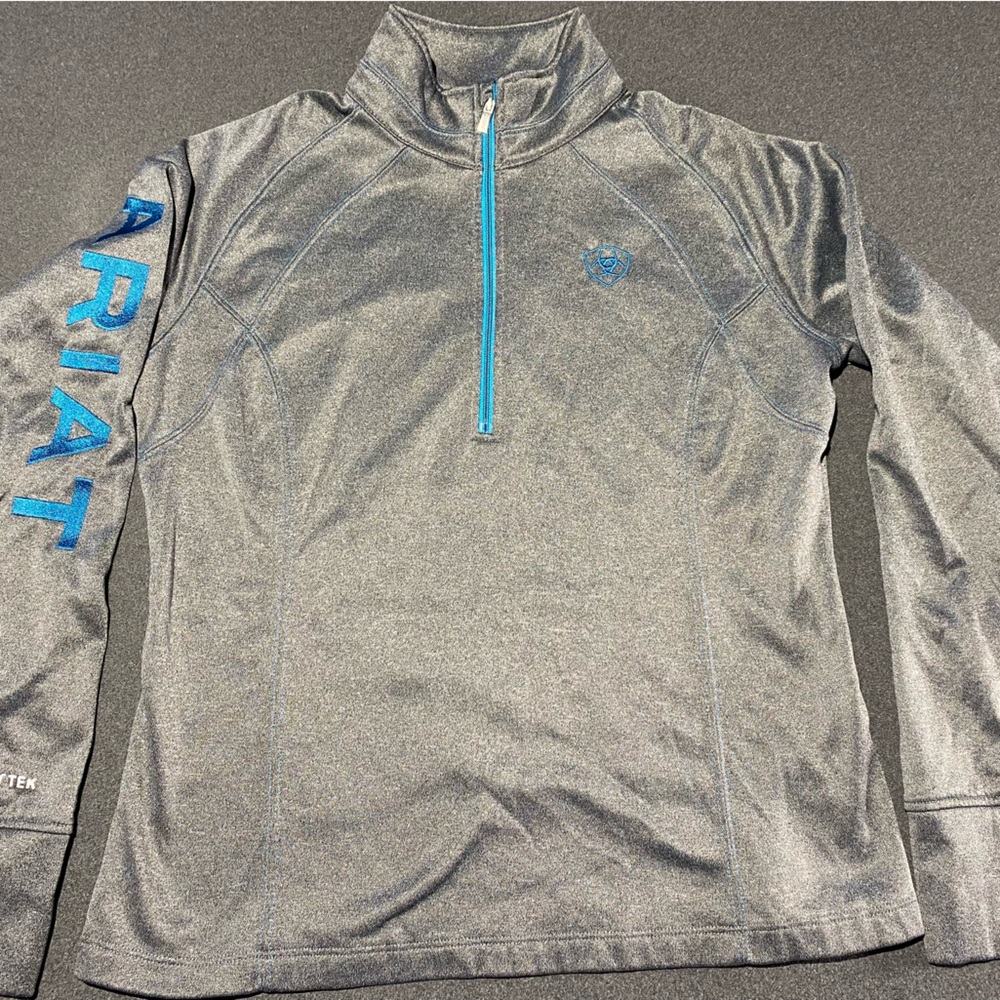Ariat Gray and Blue Women's Sweatshirt